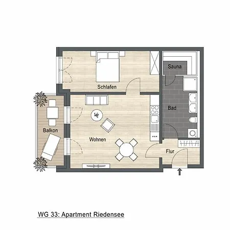 Appartamento App 33 - Riedensee, Riviera Ostseebad Kühlungsborn